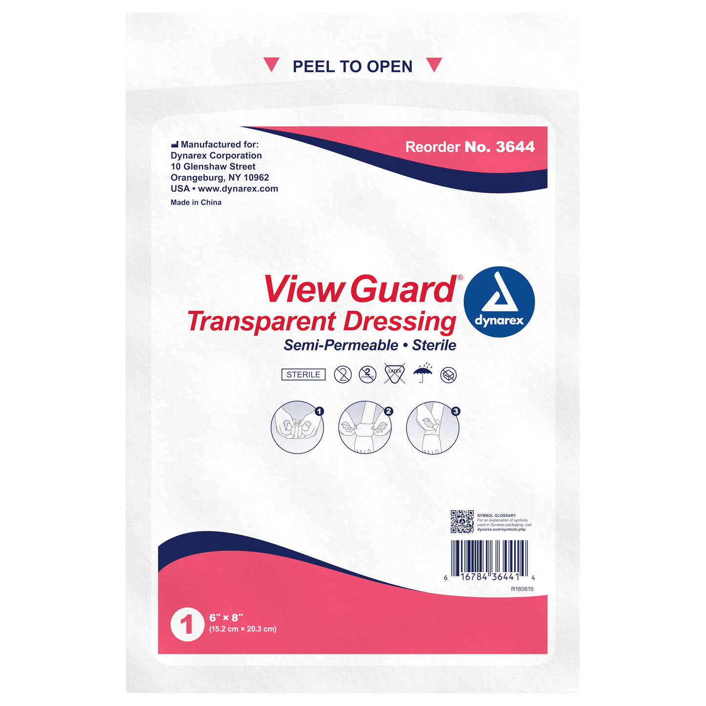 View Guard® Transparent Film Adhesive Dressings, 2 3/8" x 2 3/4", Sterile