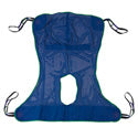 Full Body Patient Lift Sling with Commode Opening, Large, 58" x 45"