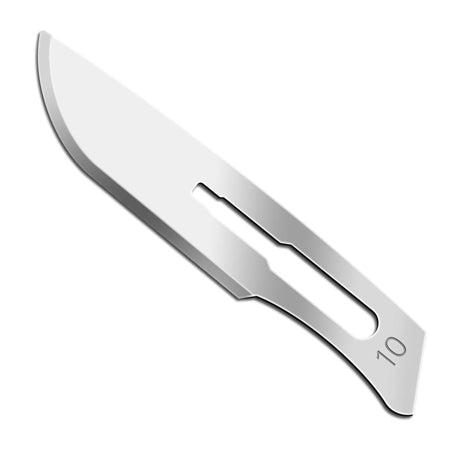 SMI Sterile Surgical Blades, Carbon Steel, #10