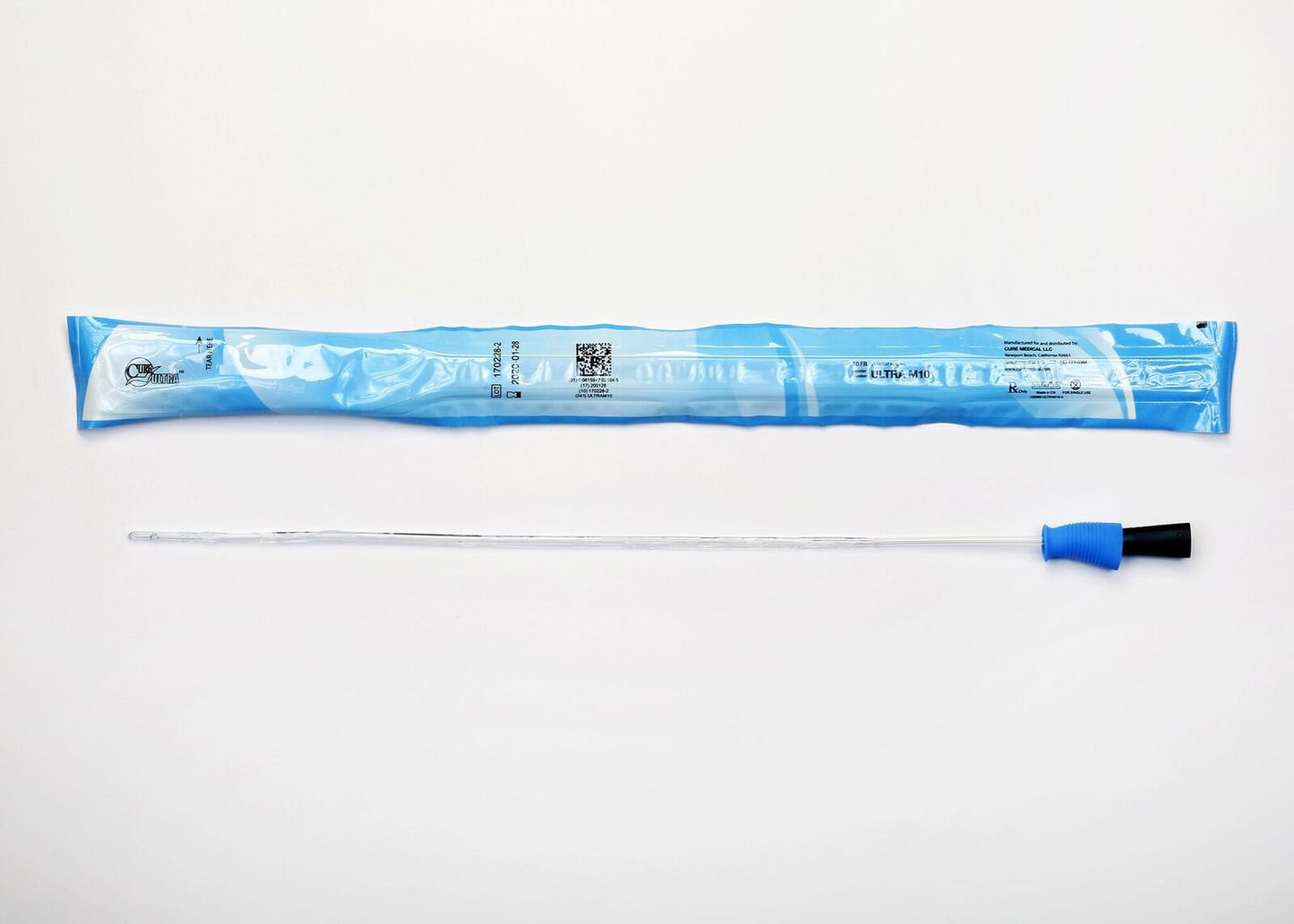 Cure Ultra™ Male Catheter with Straight Tip, 16", 10Fr A4351