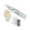 TOUCHLESS® Plus Intermittent Red Rubber Catheter Kit, Unisex, 1100cc, 14Fr