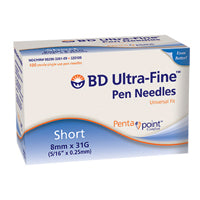 BD™ Ultra-Fine III™ Short Insulin Pen Needle, 31 G x 8 mm