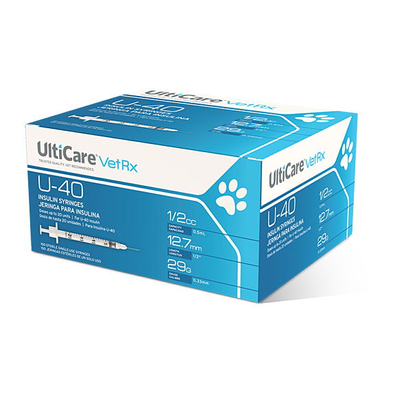 UltiCare® Insulin Syringe U40, 0.5 cc, 29G x ½"