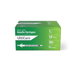 UltiCare® Insulin Syringe, 1cc, 30G x ½" (S8490)