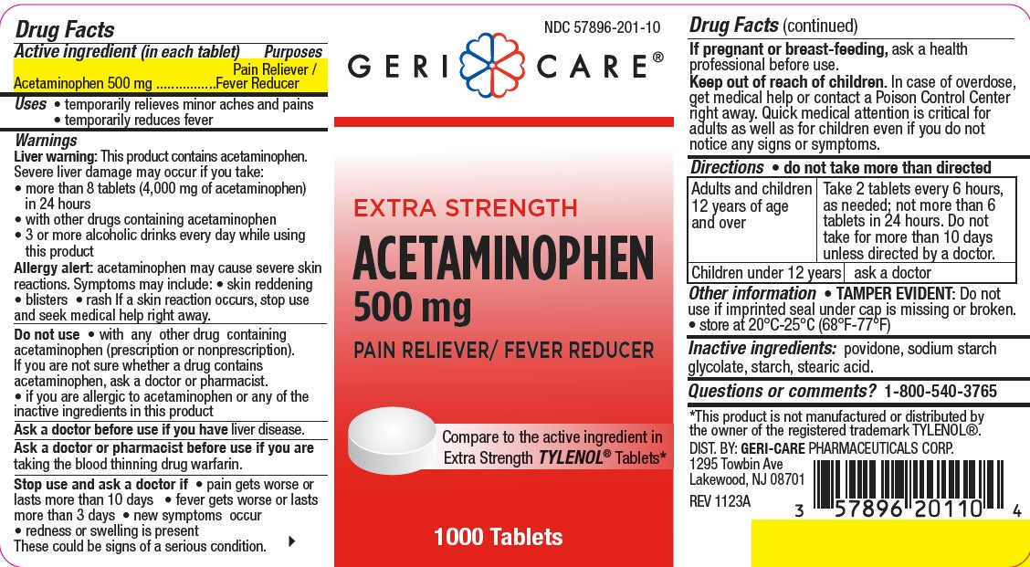 Acetaminophen 500mg Tablets Extra Strength 1000ct