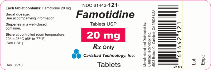 Famotidine 20mg 100ct Tabs