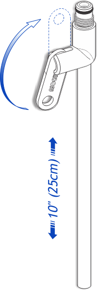 Urocare® Standard Quick Drain Valve™, 10" Long tube