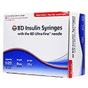 BD™ Ultra-Fine™ Short Needle Insulin Syringe, 1/2 cc, 31 G x 8 mm