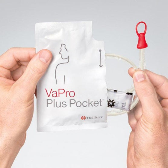 Hollister VaPro Plus Pocket™ No Touch Intermittent Catheter, 16", 14fr