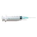 3cc Syringe/Needle Combination with Luer-Lock Tip, 25g x 1", Dark Blue