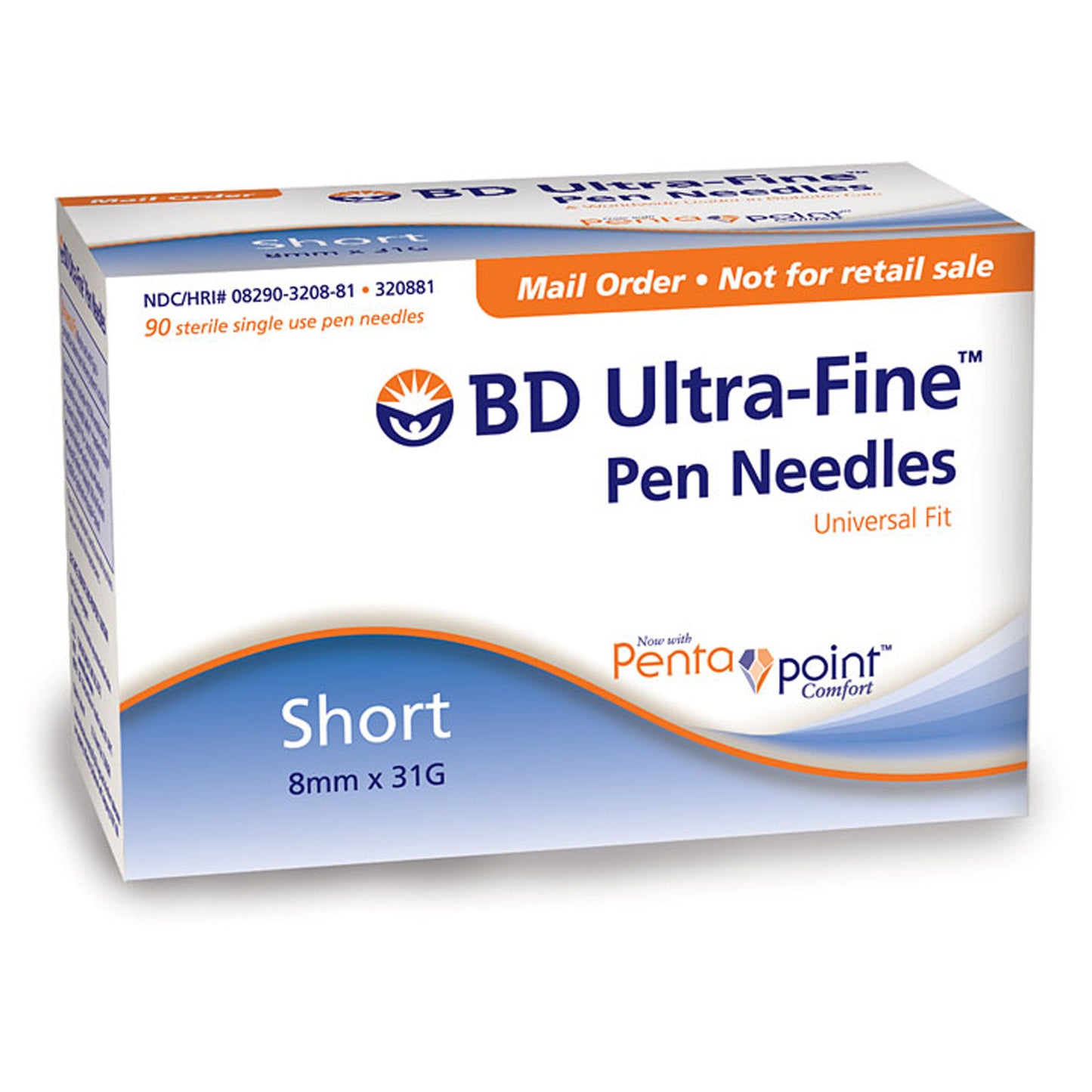 BD™ Ultra-Fine™ Short Pen Needle, 31 G x 8 mm (5/16 in)