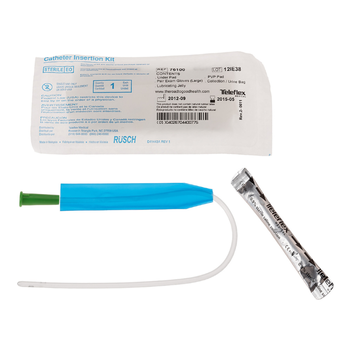 TELEFLEX FLOCATH QUICK HYDROPHILIC KIT, FEMALE, 14FR