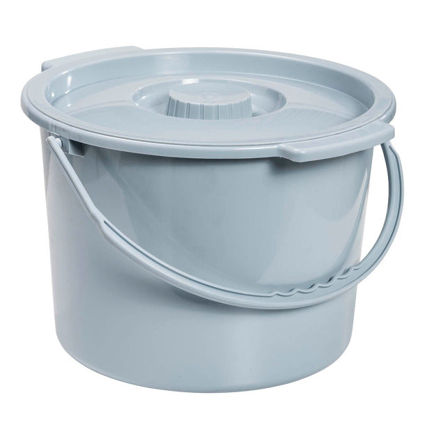 Commode Bucket With Handle and Lid, 12qt, 12/Case