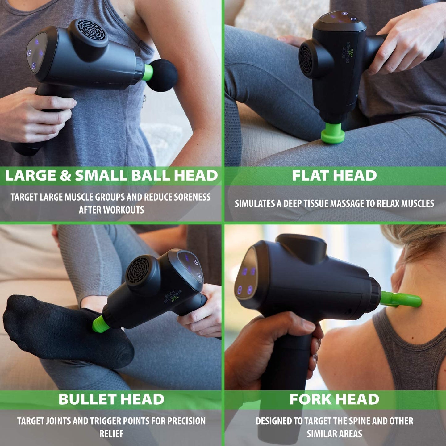 Body Drummer Pro Percussion Massager With Carrying Case