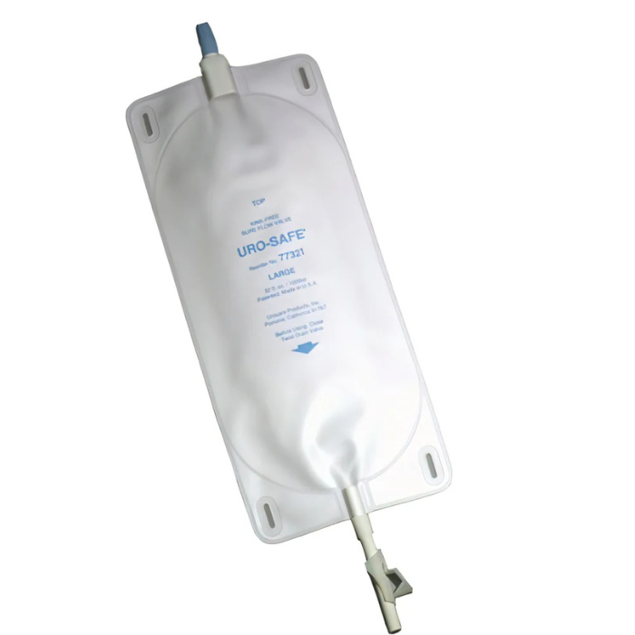 Uro-Safe® Disposable Vinyl Urinary Leg Bag, 18oz, Thumb-Clamp Closure