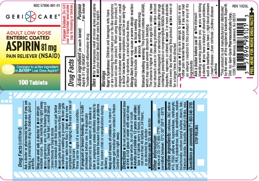 Aspirin Low Dose EC 81mg 100ct