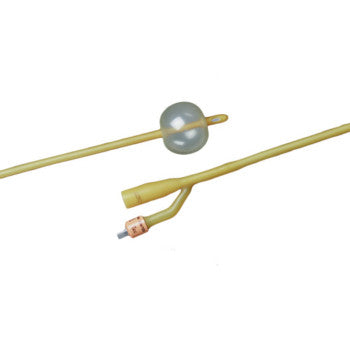 Bardia® Silicone Elastomer Latex 2-Way Foley Catheter, Sterile, 5CC, 18Fr