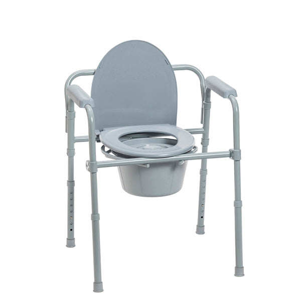Folding Steel Commode, Each