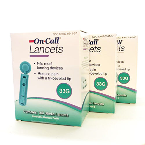 On Call Lancets, 33g, 100ct (A4259)