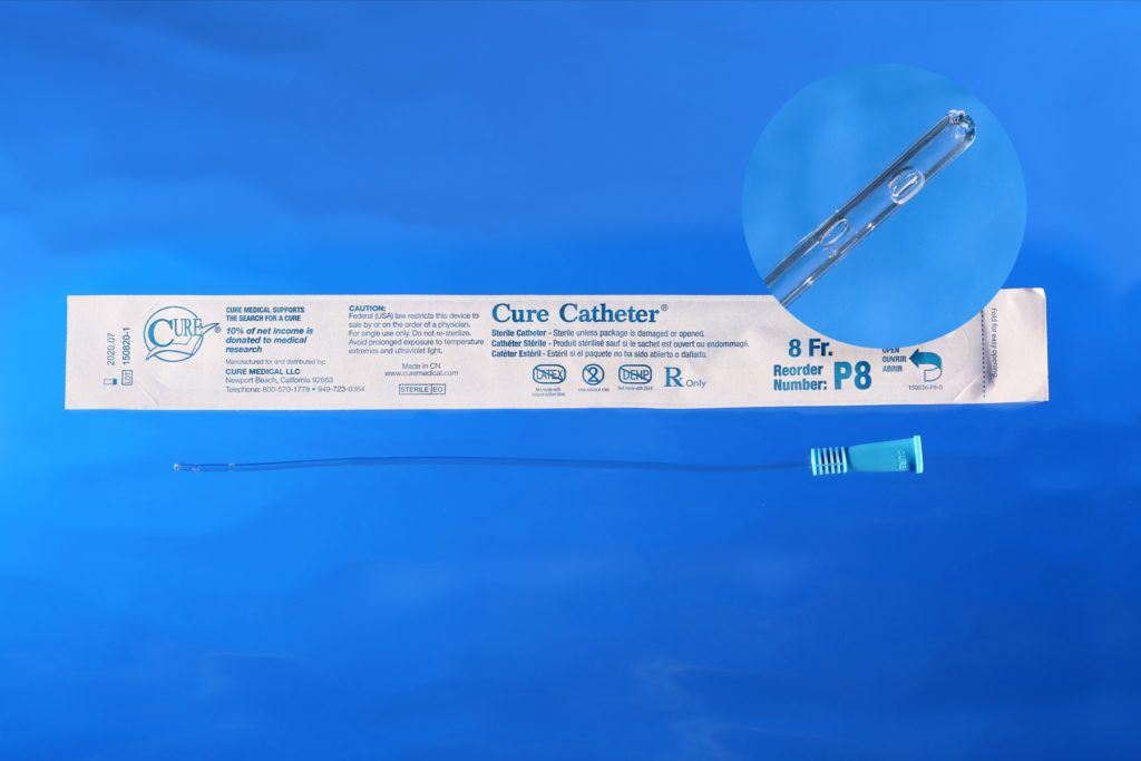 Cure Catheter® Pediatric Catheter with Straight Tip, 10", 8Fr A4351
