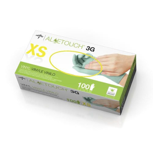 Aloetouch 3G Powder-Free Latex-Free Synthetic Exam Gloves, X-Small