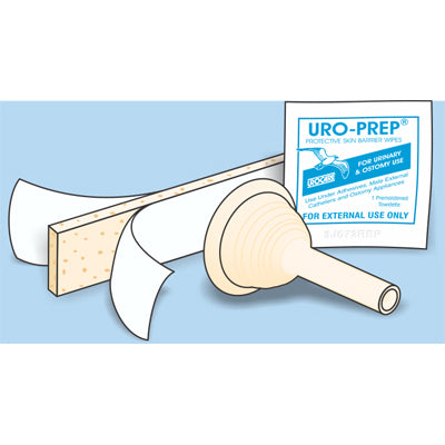 Uro-Cath® Male External Catheter with Urofoam®-2 and Uro-Prep®, Large, 35mm
