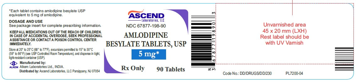 Amlodipine Besylate 5mg Tablets 90ct