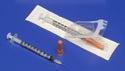 Monoject™ Insulin Syringe with Permanent Needle, 3/10 mL, 29g x 1/2"