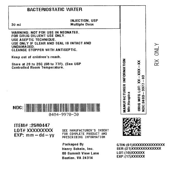 Water Bacteriostatic Injection MDV (1) 30mL Vial