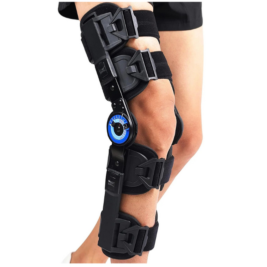 OA Dual Upright ROM Hinged Knee Brace, Right, Large (KN222R)  L1845/L1852