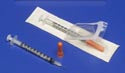 Monoject™ Insulin Syringe with Permanent Needle, 1/2 mL, 29g x 1/2"