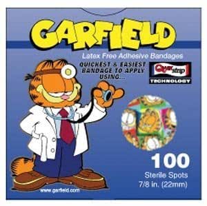 ASO Careband™ Garfield Adhesive Spot Bandages, 7/8"