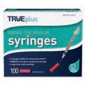 TRUEplus® Insulin Syringe, Single-Use, 1 cc, 31G x 5/16"  (S8490)