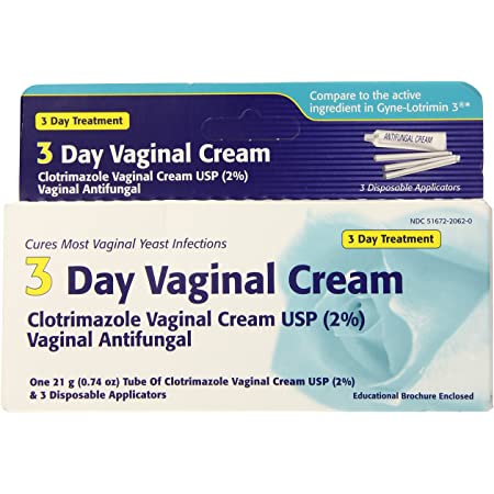 Clotrimazole 3 Day Vaginal Cream (2%) Antifungal , 21g