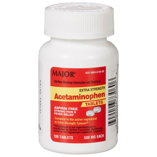 Acetaminophen Tablet, 500mg, Unboxed, 100s