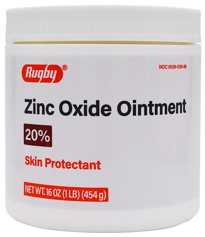 Skin Protectant Rugby® 16 oz. Jar Ointment, Zinc Oxide 20%