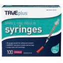 TRUEplus® Insulin Syringe, Single-Use, 1 cc, , 29G x ½"