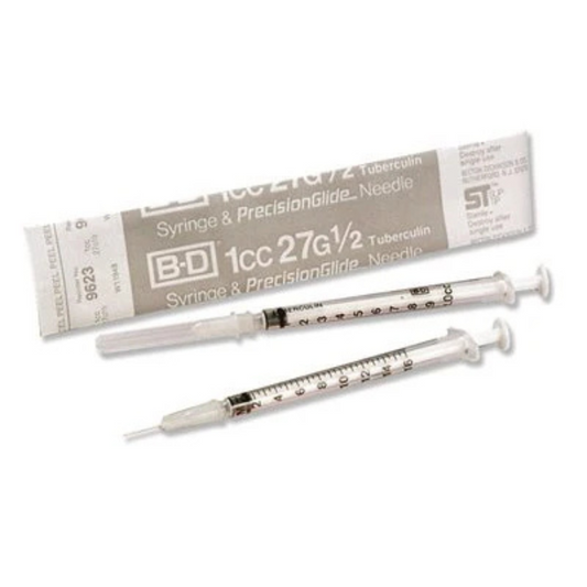 Tuberculin  Syringe, 1ml, 27g x ½"