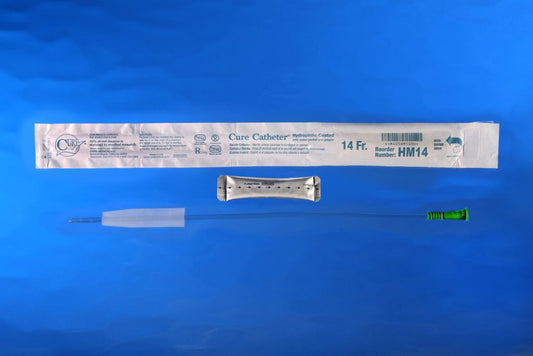 Cure Catheter® Male Hydrophilic Catheter, 16”, 14Fr
