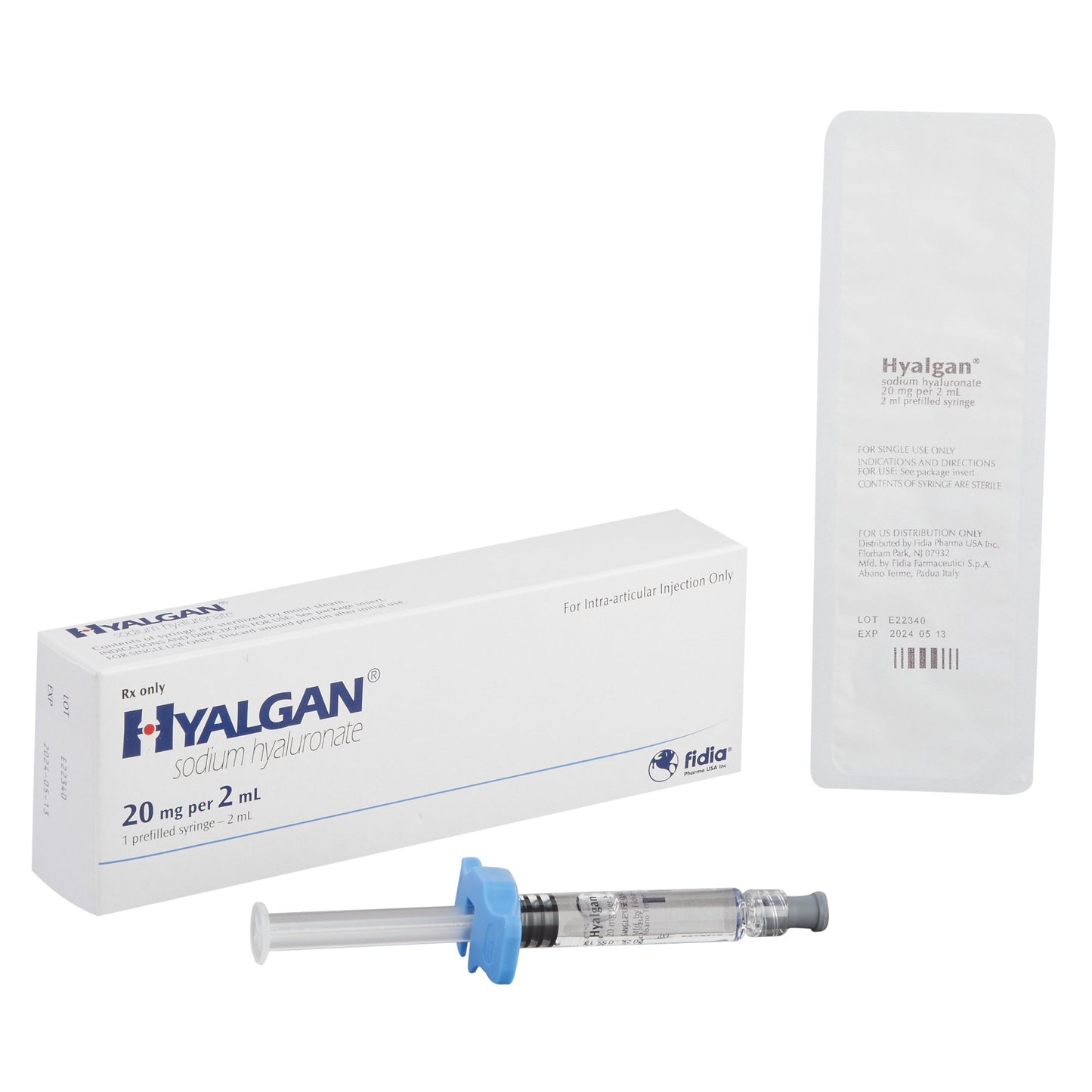 Hyalgan® Sodium Hyaluronate 20mg/mL Inj. (1) Prefilled Syringe 2 mL