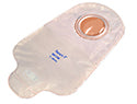 Securi-T® 2-Piece Urinary Pouch w/ Flip-Flow Valve, 9", 1¼" Flange, Transparent