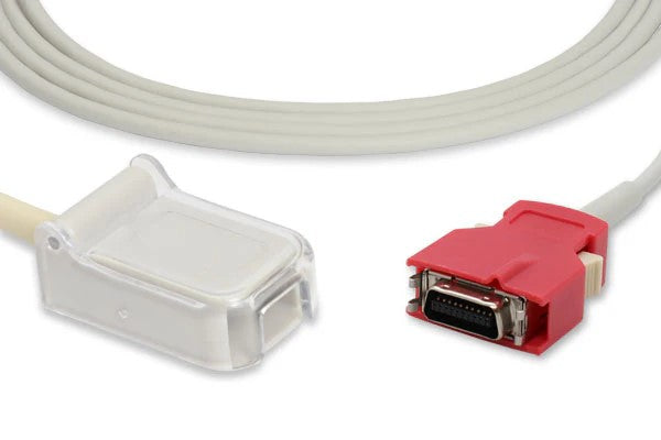 SpO2 Adapter Cable, 110cm, Masimo Compatible w/ OEM: 2055 (Red LNC-04) (DROP SHIP ONLY)