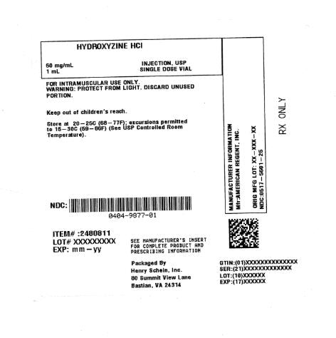 Hydroxyzine HCL 50mg/mL, 1mL SDV (Repack)