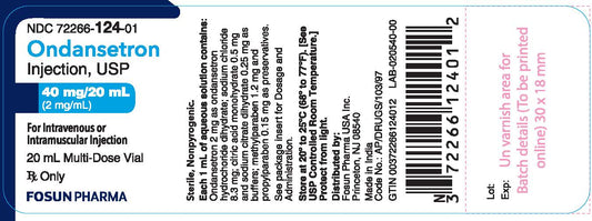 Ondansetron 40mg/20mL Inj. MDV (1) 20mL Vial