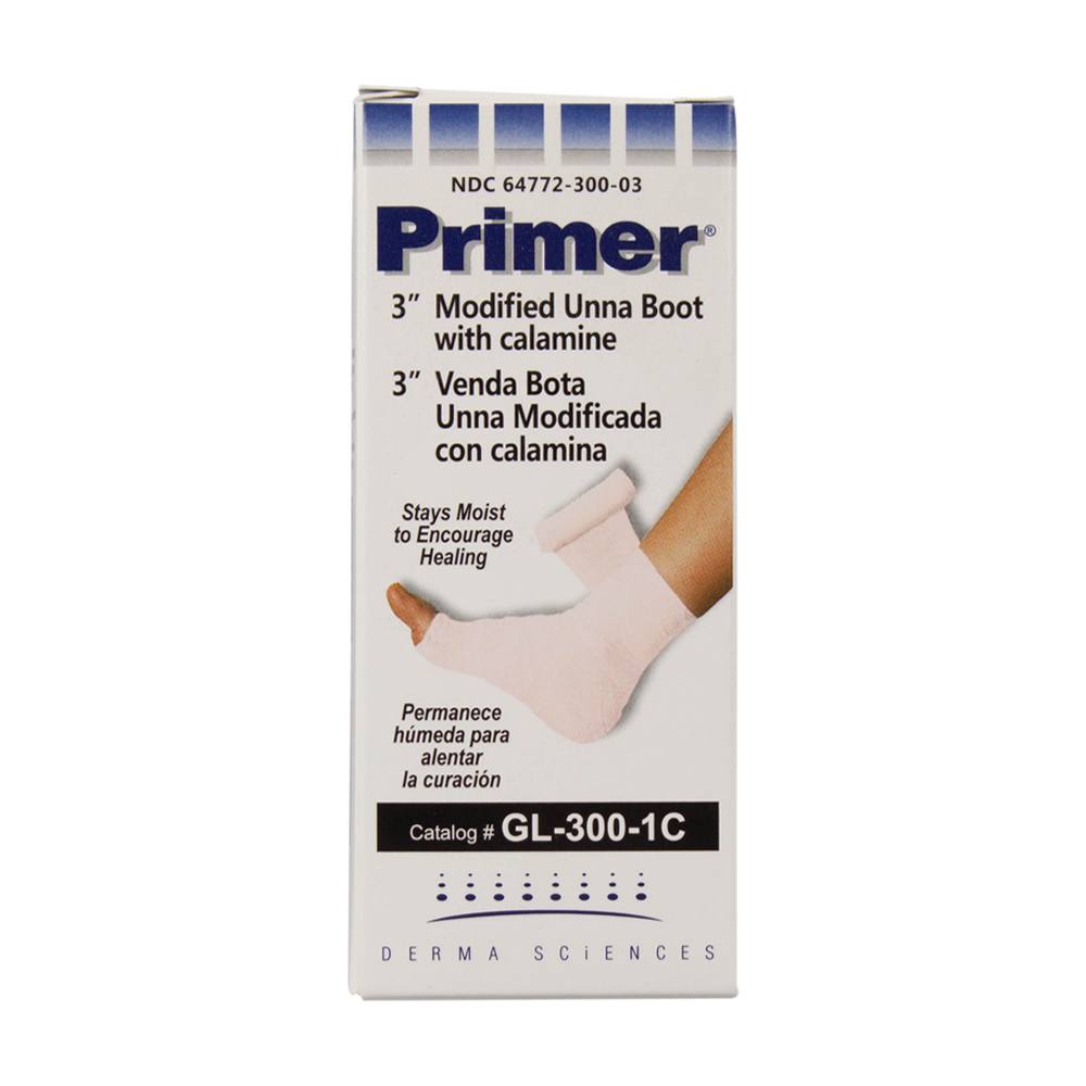 Primer Modified Unna Boots, 3" x 10 yds with Calamine