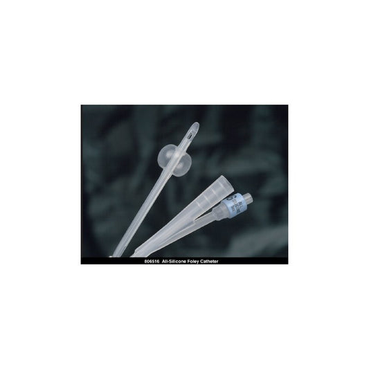 Bardia All-Silicone Foley Catheter, 22fr, 30cc Balloon, 2-Way, Sterile