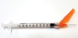 Exel Securetouch Safety Syringe w/Needle, 3 mL, 22g x 1"