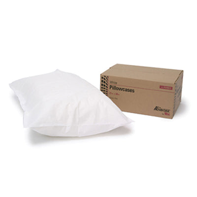 Disposable Pillowcases, Tissue/Poly, 21" x 30", White