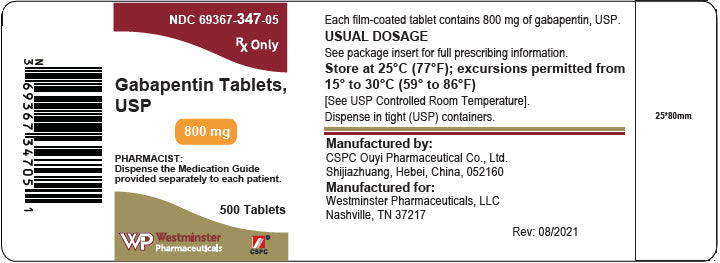 Gabapentin 800mg Tablets 500ct