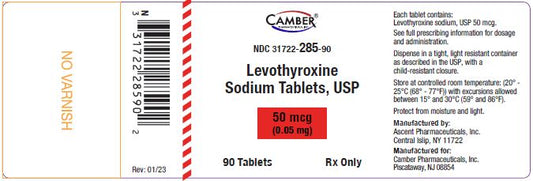 Levothyroxine 50mcg Tablets 90 ct